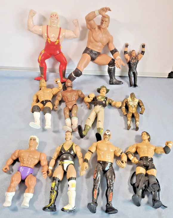 WWE Other - Vintage Wrestling Action Figure Lot WWE WCW Jakks Toymakers Sullivan Kevin 90s